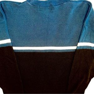 Rare Vintage Utility Unisex Acrylic Crewneck Sweater Large, Blue, Made in USA